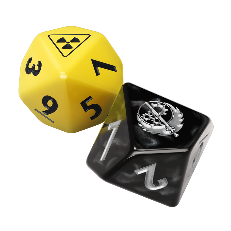 Fallout Combat Dice Modiphius Fallout: Factions - Dice Set: Brotherhood of Steel