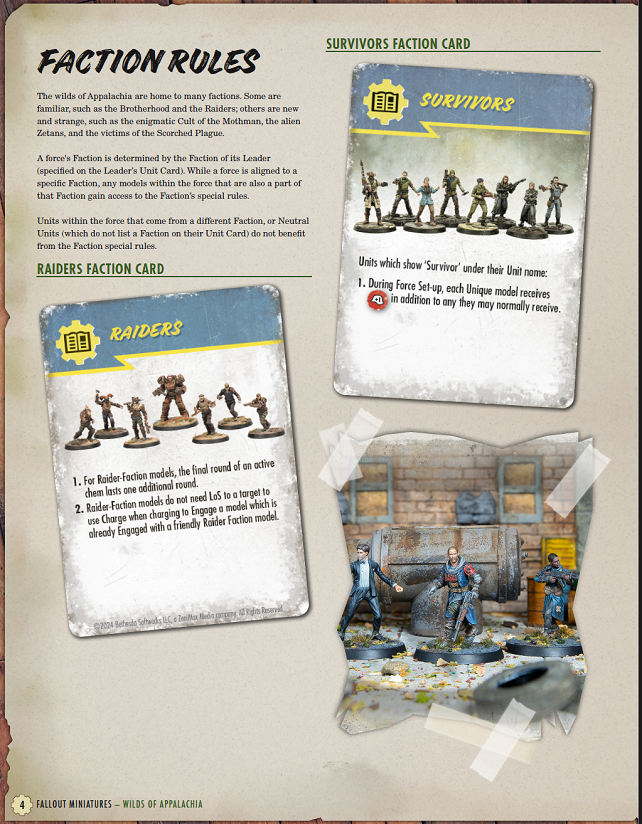 Fallout: Miniatures - The Crater and The Foundation Rules Packet (FREE PDF)