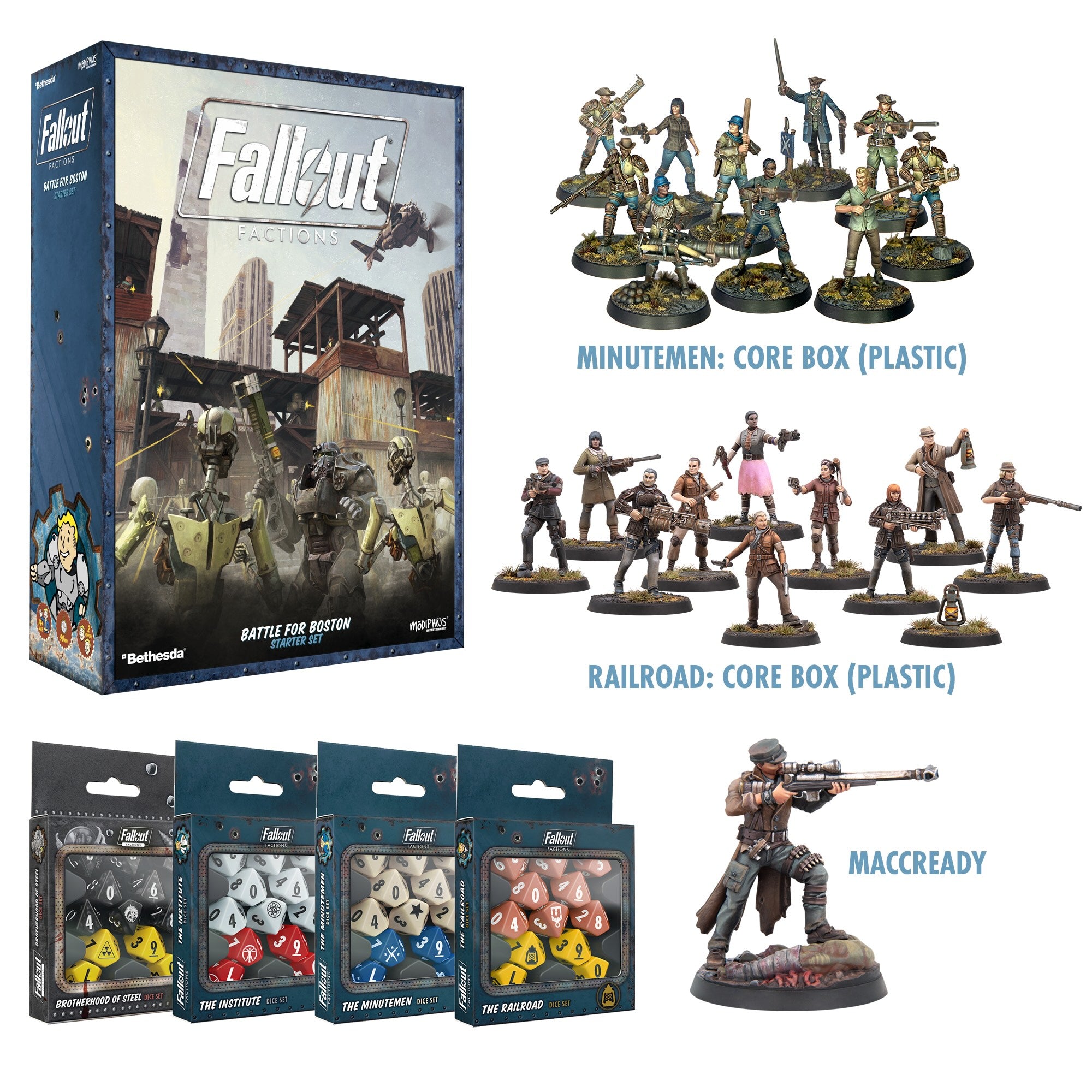 Fallout Factions Roster Fallout: Factions - Battle for Boston Complete Bundle