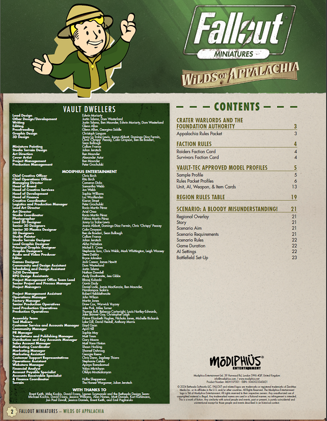 Fallout: Miniatures - The Crater and The Foundation Rules Packet (FREE PDF)