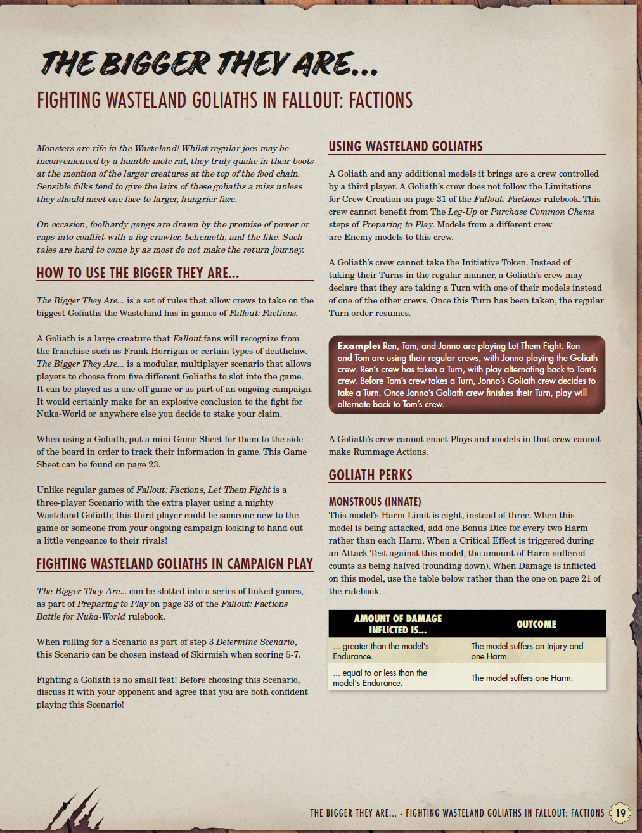 Fallout: Miniatures - Spooktober Rules Packet (FREE PDF)