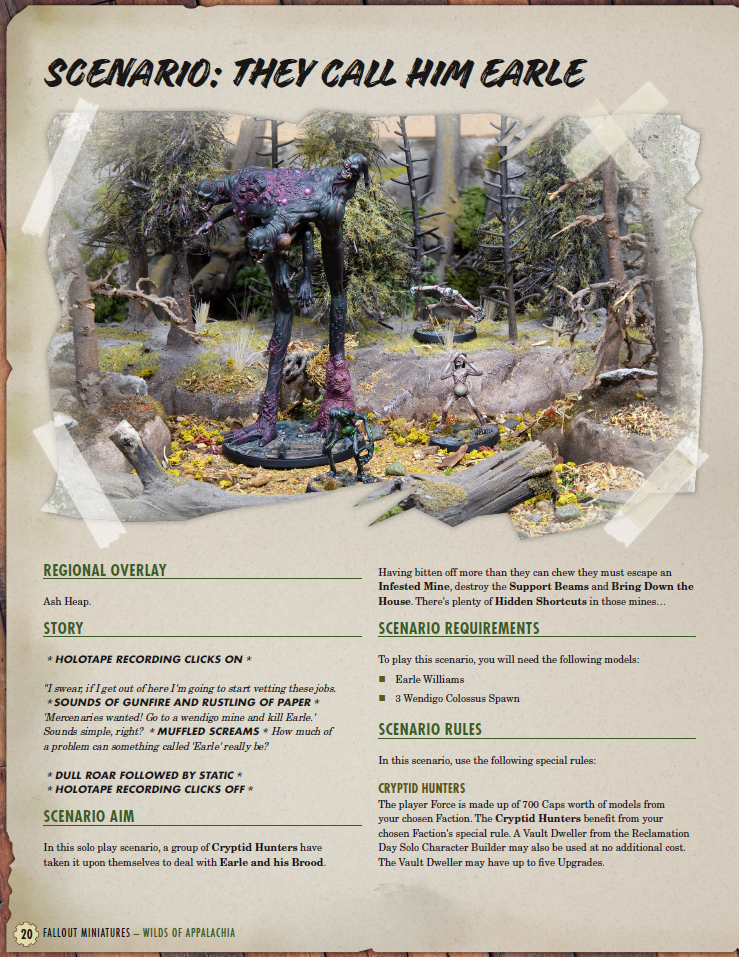 Fallout: Miniatures - Hungry Hills! Rules Packet (FREE PDF)