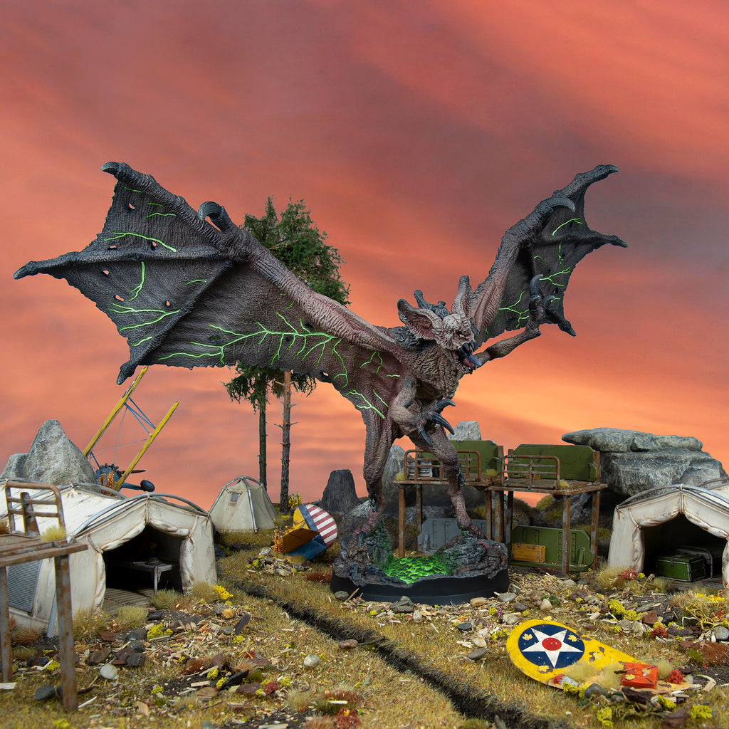 【fallout lootcrate】ウエイストランドのモンスター【フィギュア】 Fallout: Miniatures - Scorched - Scorchbeast Queen
