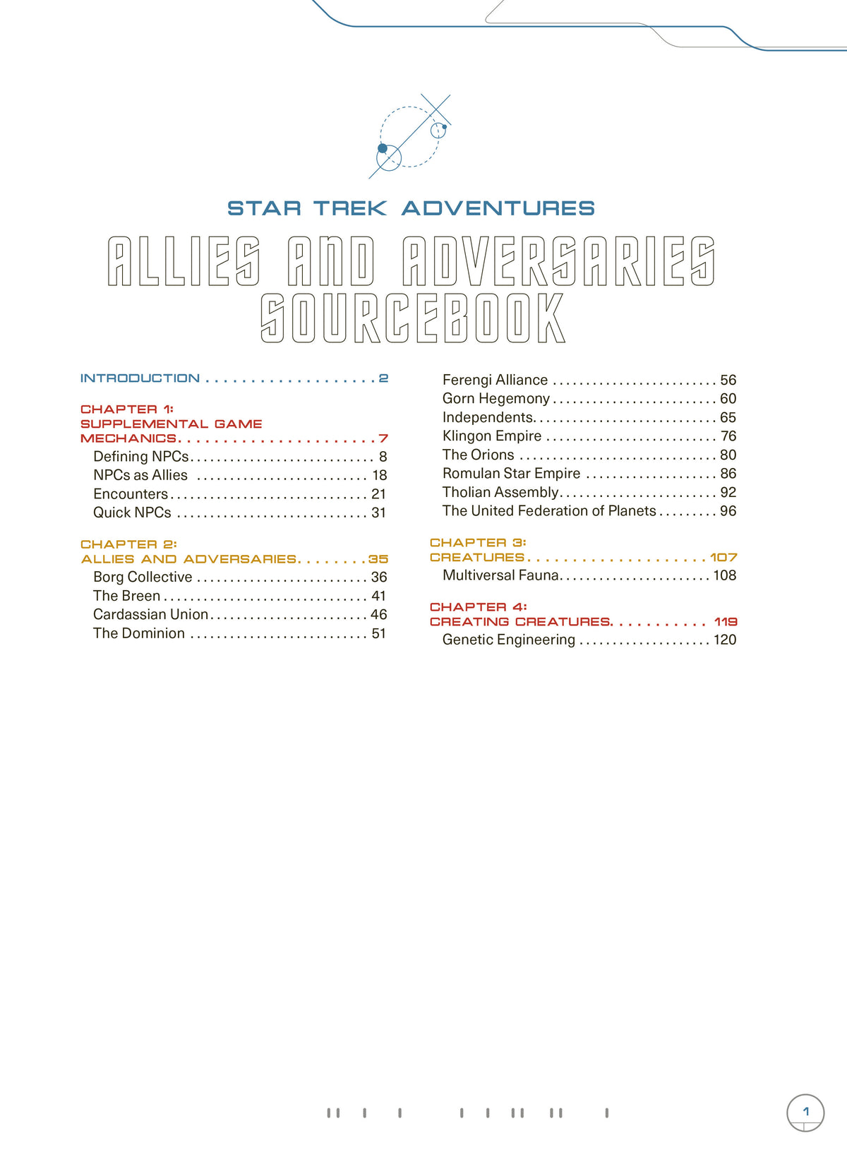 Star Trek Adventures - Second Edition - Allies and Adversaries Sourceb