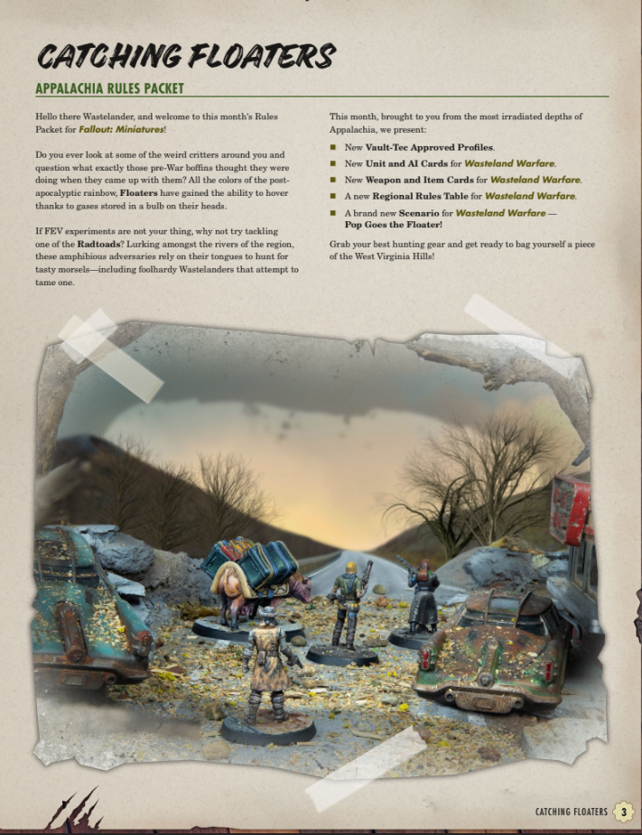 Fallout: Miniatures - Catching Floaters Rules Packet (FREE PDF)