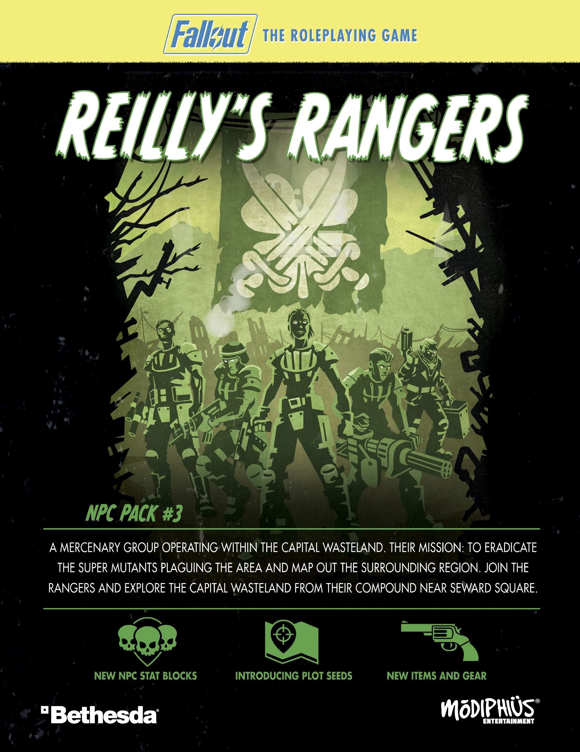 Fallout Ranger Faction Fallout 2d20: NPC Pack 3 - Reilly's Rangers (PDF)