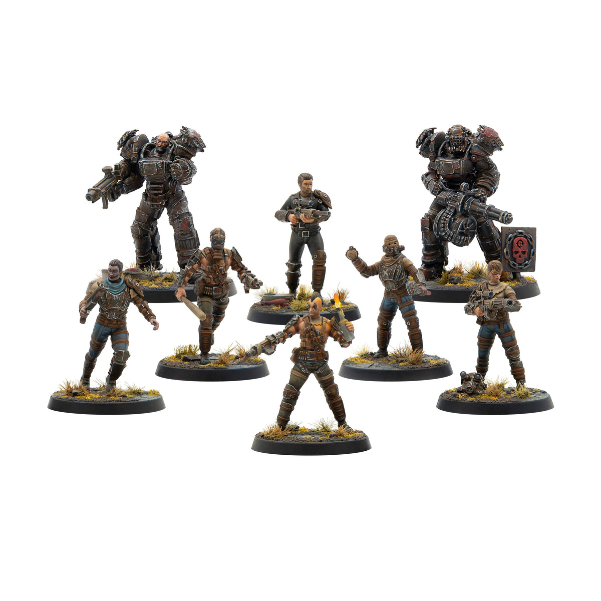 個人装備 REPRODUCTION OF FOUNDxStevenAlan 41 Fallout: Miniatures - Wasteland Raiders Core Box (Plastic)