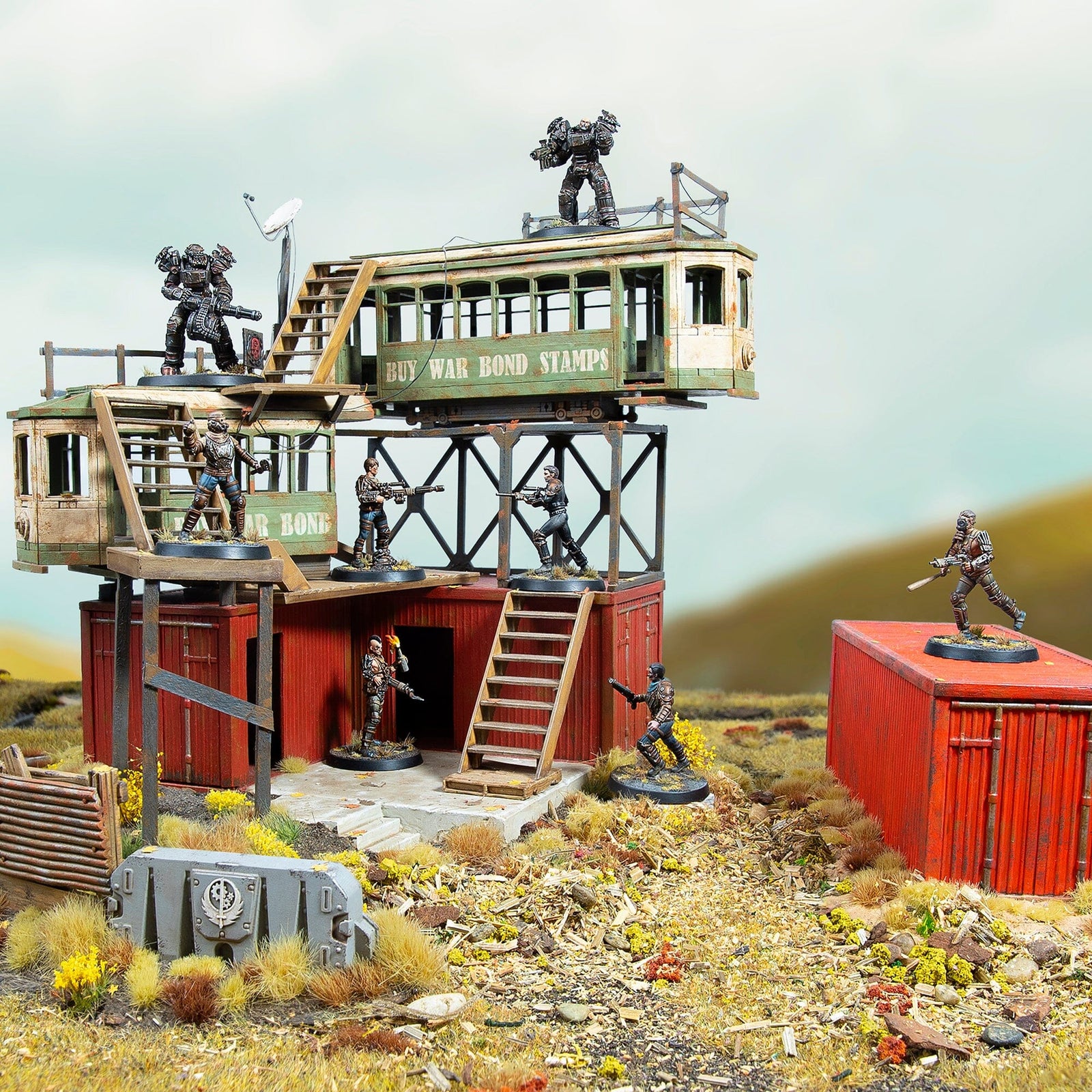 Fallout Miniatures Tank Fallout: Miniatures - Wasteland Raiders Core Box (Plastic)
