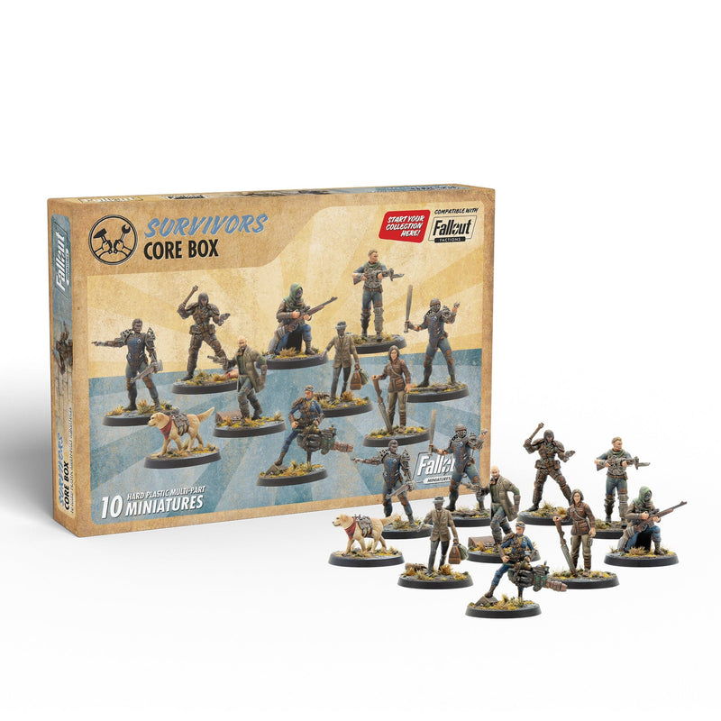 Fallout: Miniatures - Wasteland Survivors Core Set (Plastic) Fallout: Miniatures Modiphius Entertainment 