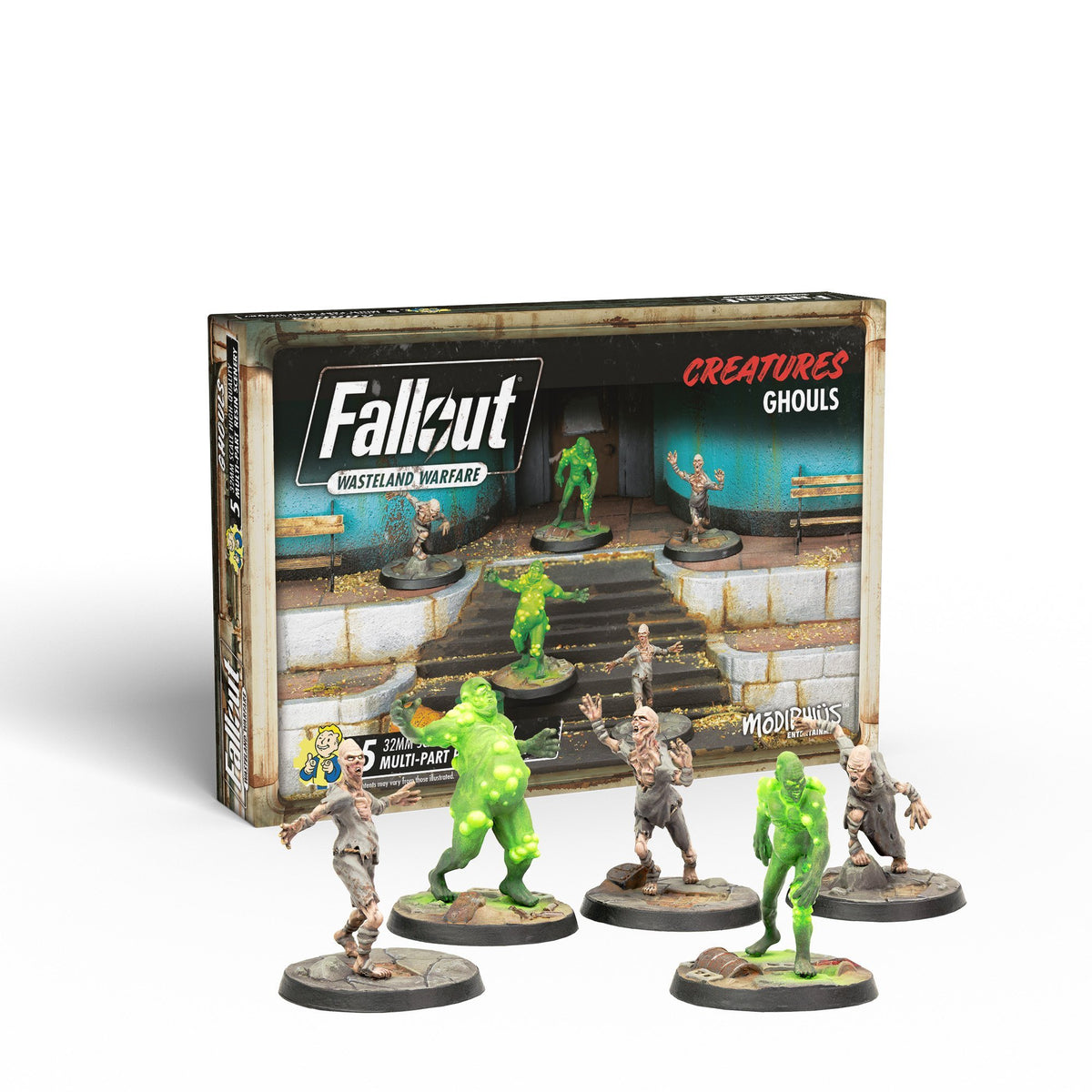 Glyph Destruction Nodes プレイマット 未使用 FaB Fallout: Miniatures - Super Mutants Core Box (Plastic)