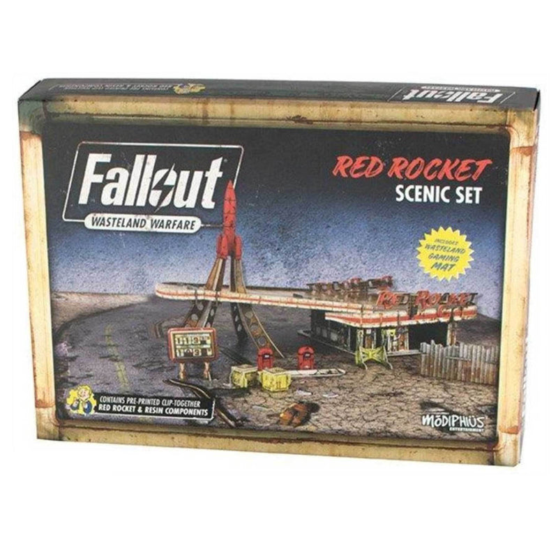 Red Rocket Scenic Set | Fallout: Wasteland Warfare Miniatures