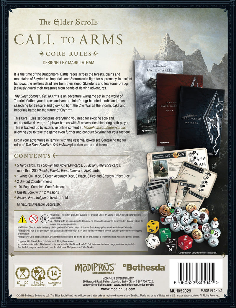 The Elder Scrolls Call To Arms Core Rules Box Set