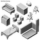 Fallout: Wasteland Warfare - Terrain Expansion:  Vault Interior Themed Dressing/Scatter STL
