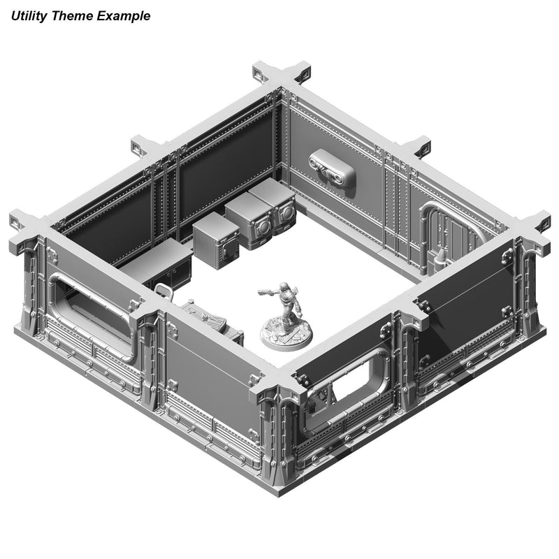 Fallout: Wasteland Warfare - Terrain Expansion:  Vault Interior Themed Dressing/Scatter STL