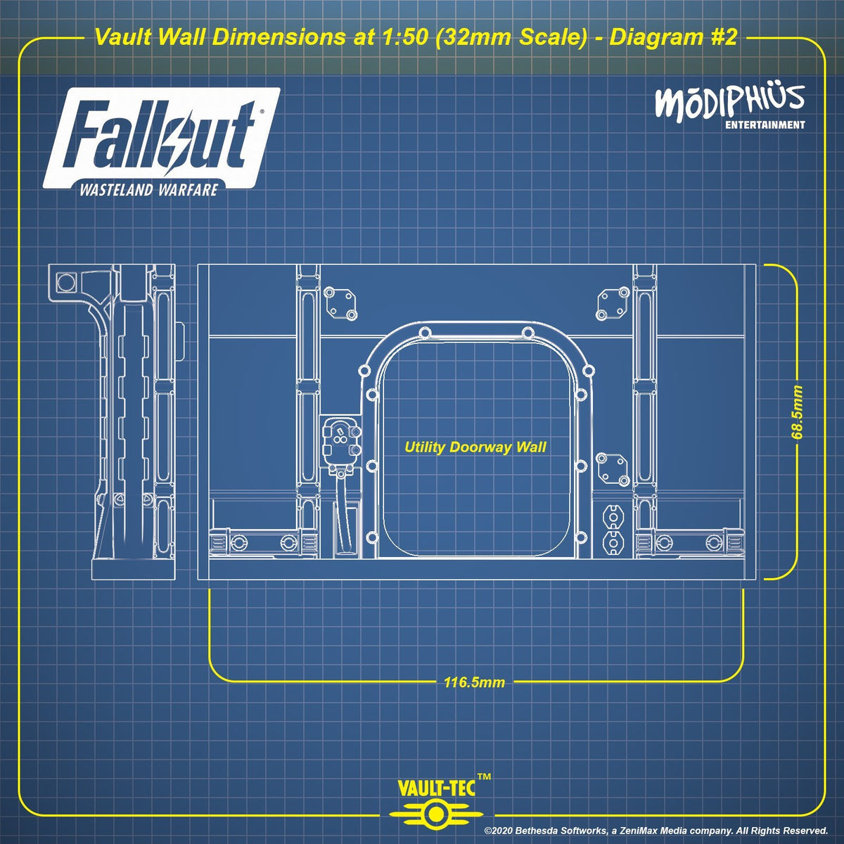 Fallout Wasteland Warfare Vault-Tec Notebook – Hardcover, Elastic Band, Settlement Campaign Pages - View #3