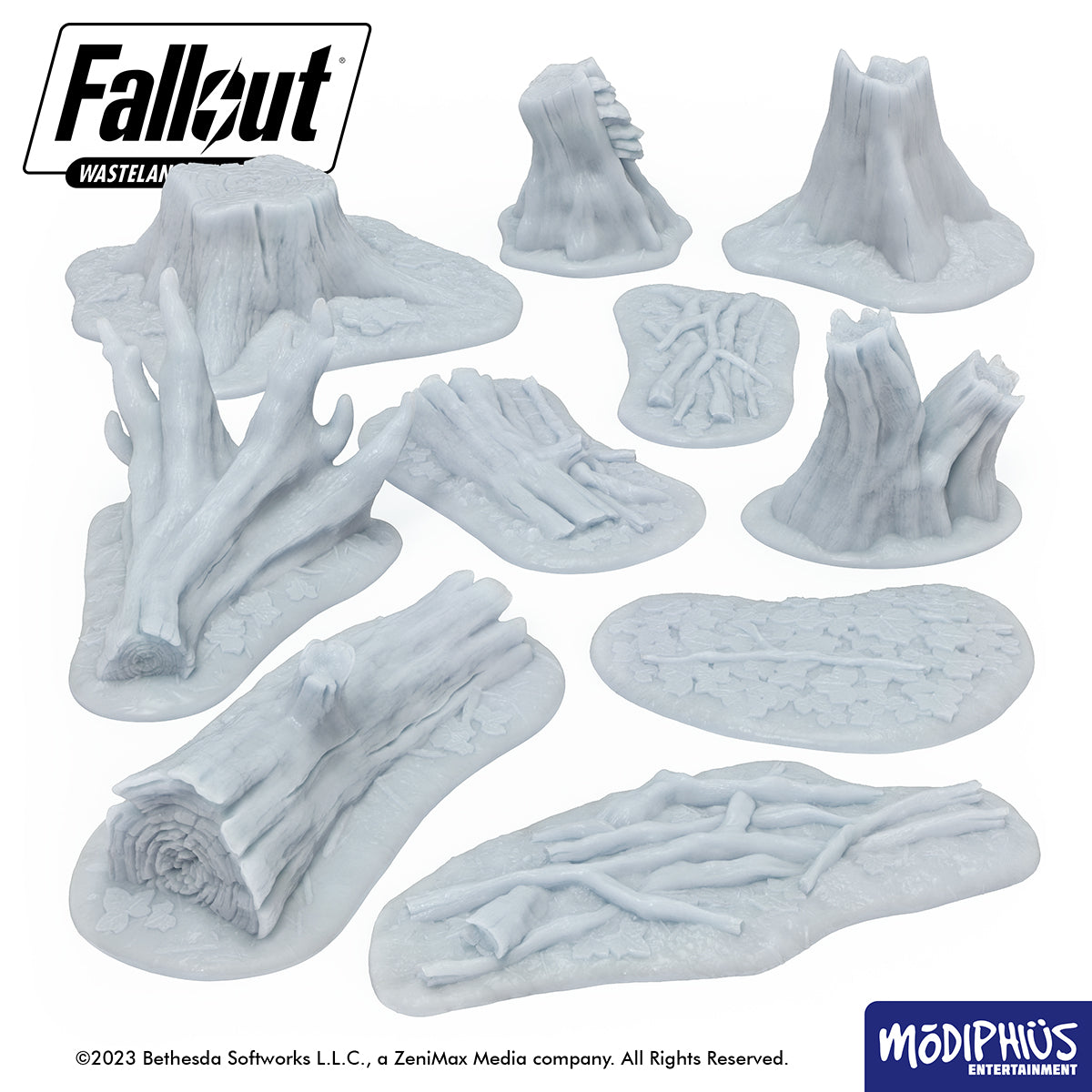 Fallout: Wasteland Warfare - Print at Home - Basing Greebles: Logs, St