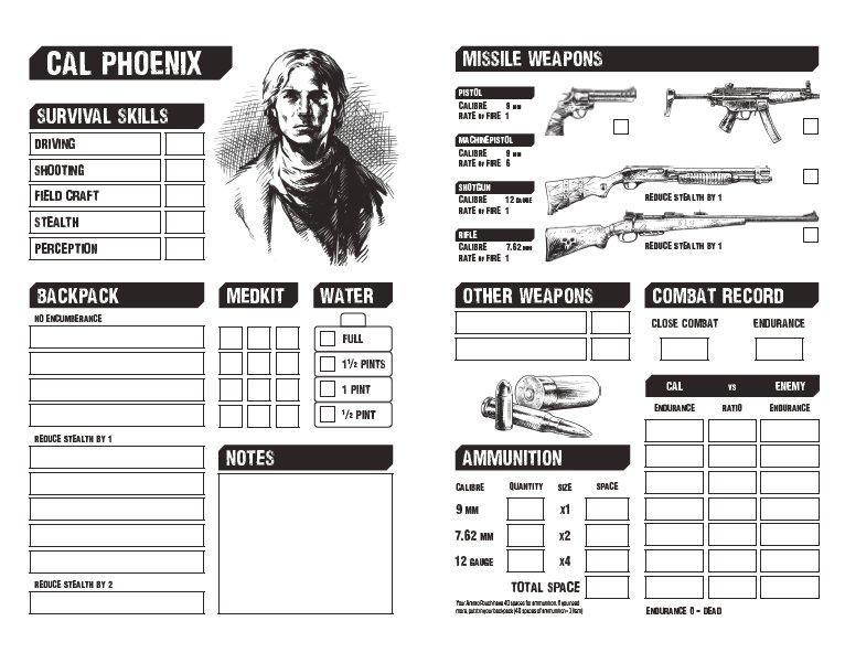 Freeway Warrior - Action Charts & Combat Results tables - Modiphius Entertainment