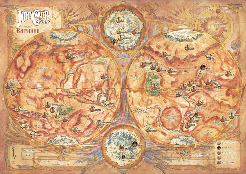 John Carter of Mars: Barsoom and Korad Maps - PDF - Modiphius Entertainment