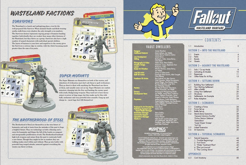 Fallout Pamphlet Fallout: Wasteland Warfare Campaign Book - PDF
