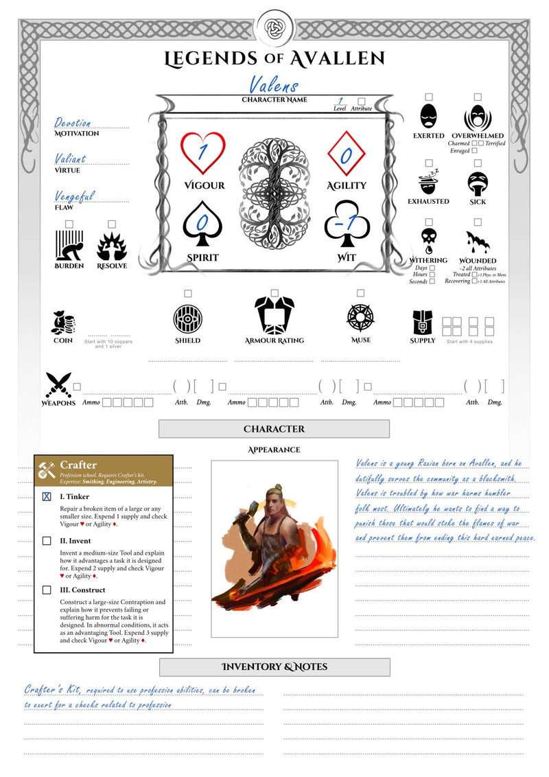 Legends of Avallen - Quickstart Guide (FREE PDF)