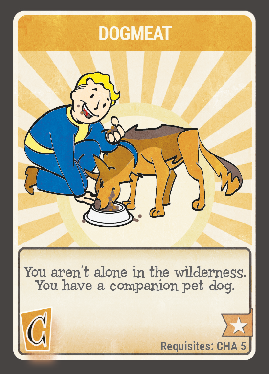 fallout limited edition perk card Fallout: The Roleplaying Game Perk Cards