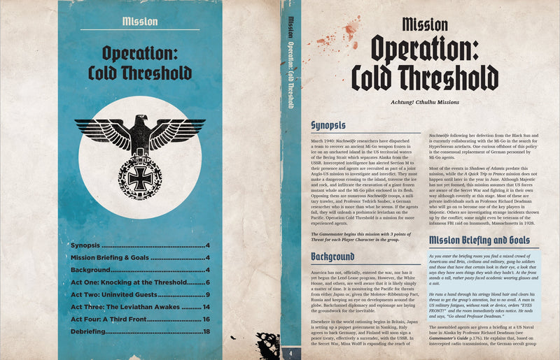Achtung! Chtulhu 2d20: Operation Cold Threshold (PDF)