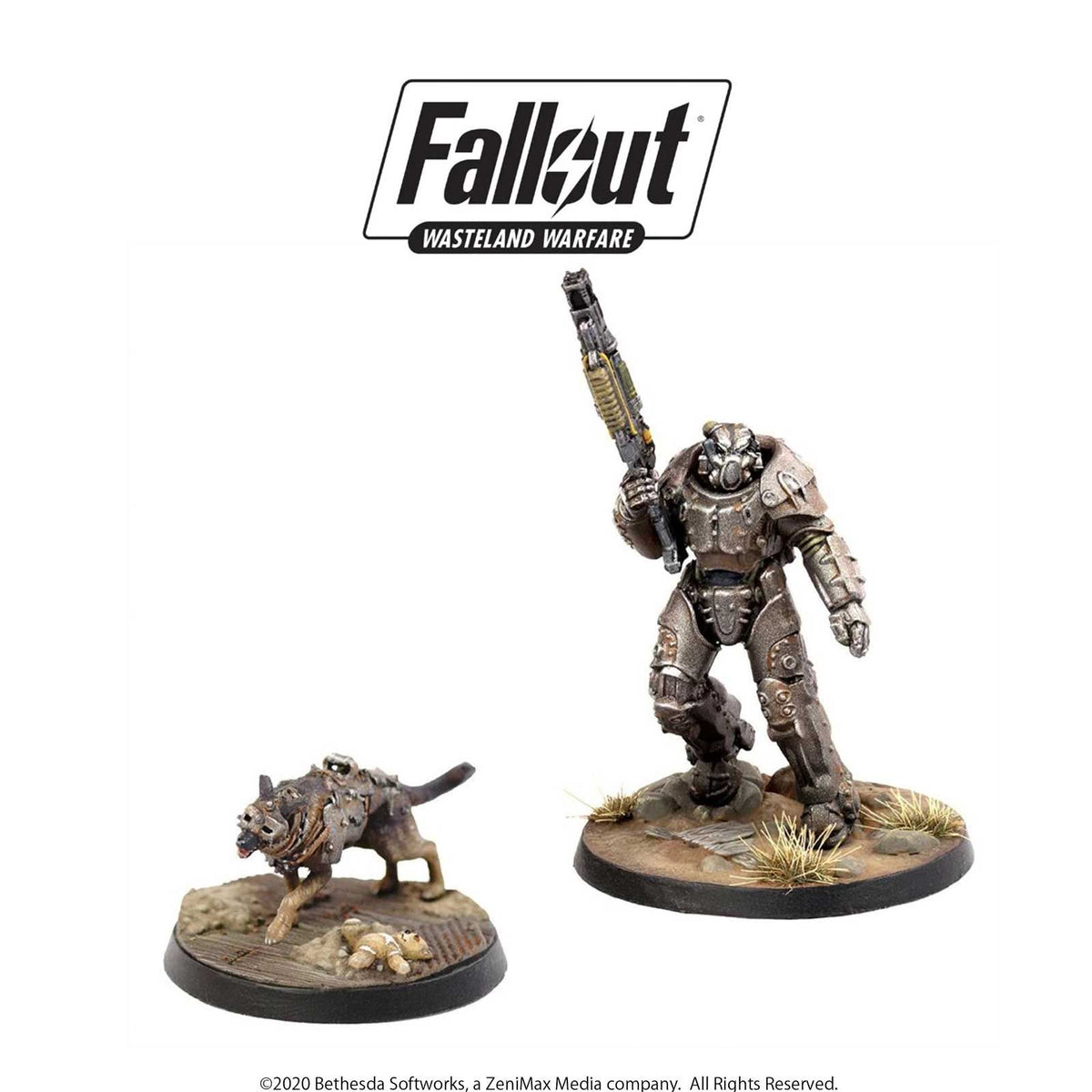 Fallout: Wasteland Warfare - RPG Game - X-01 Survivor & Dogmeat