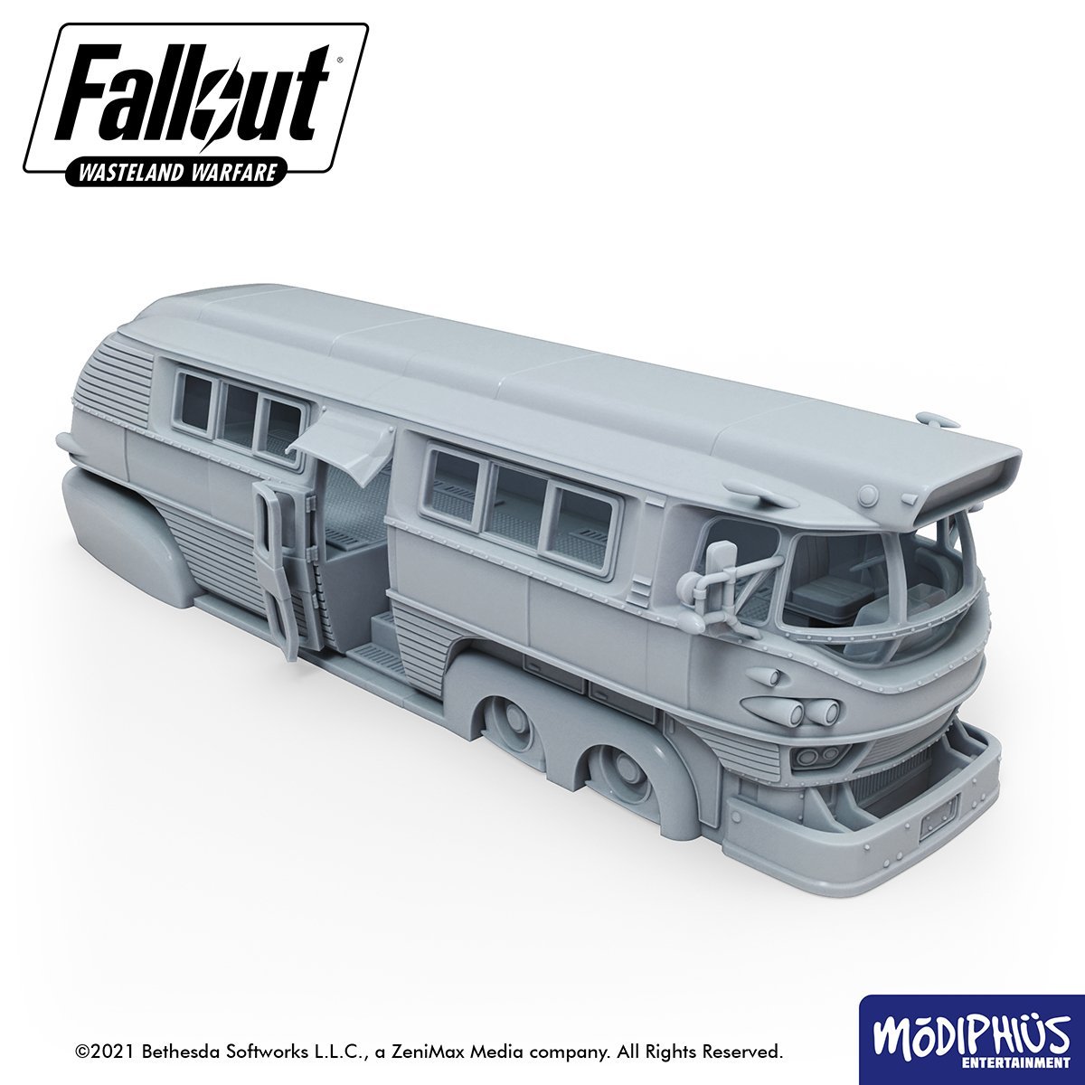 Fallout: Wasteland Warfare - Print at Home - Boston Bus STL