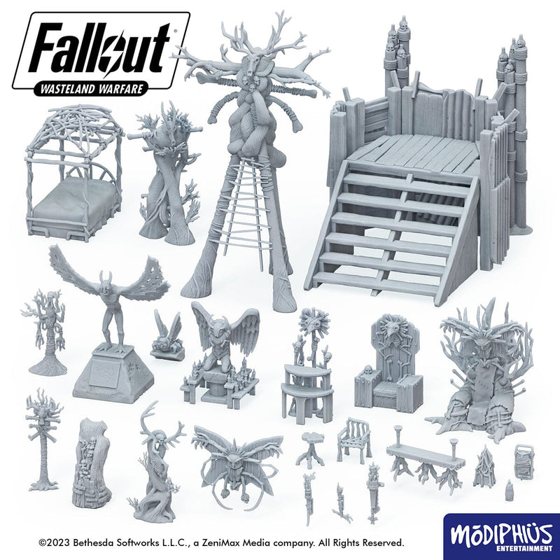Fallout: Wasteland Warfare - Print at Home - Cult of the Mothman Altar Fallout: Wasteland Warfare Modiphius Entertainment 