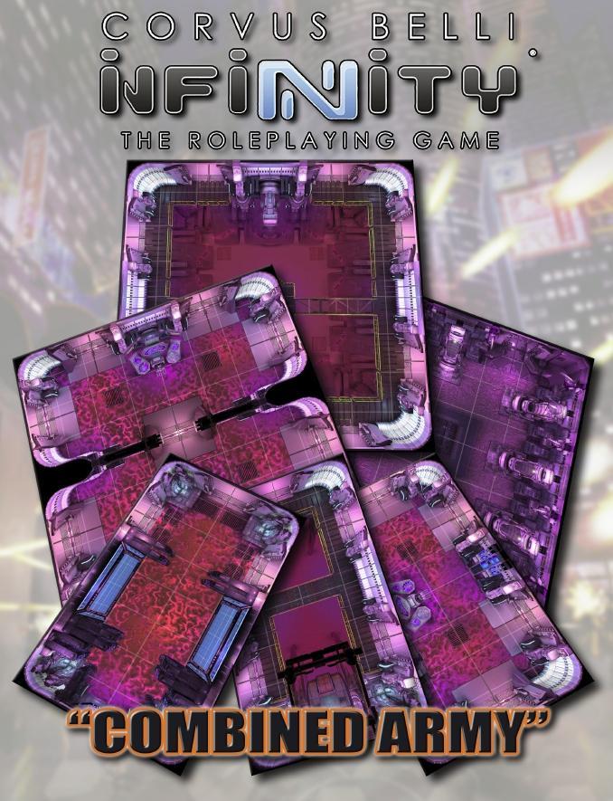 Infinity: Combined Army Geomorphic Tile Set Infinity Modiphius Entertainment 