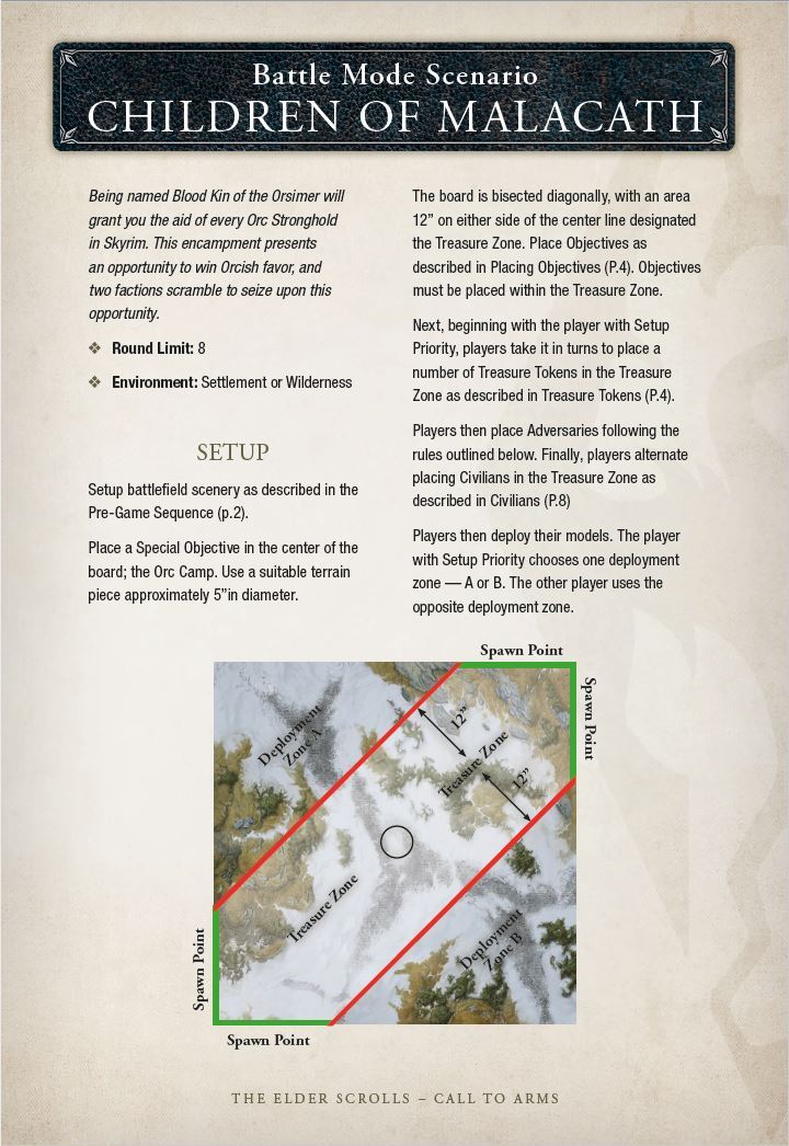 The Elder Scrolls Call to Arms - Community Scenario: Children of Malacath (FREE) - PDF The Elder Scrolls: Call to Arms Modiphius Entertainment 